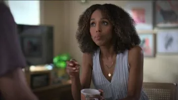 Vince Crushed Double V Neck Camisole porté par Paige Alexander (Kerry Washington) comme vu dans UnPrisoned (S01E04)