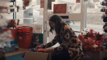 Ralph Lauren Denim and Supply Shawl Collar Sweater worn by Sophie Wilson (Aisling Loftus) as seen in A Discovery of Witches (S01E03)