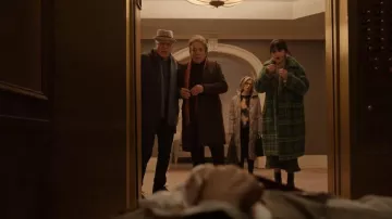 Giuseppe Zanotti Daikiri 20 Leather-Trimmed Patent-Leather Platform Ankle Boots worn by Mabel Mora (Selena Gomez) as seen in Only Murders in the Building (S03E07)