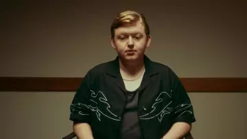 Forever 21 Em­broi­dered Shirt worn by White Steve (Jack Maricle) as seen in Reservation Dogs (S03E08)