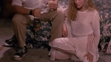 Collants blancs de Celeste Martin (Kim Basinger) dans My Stepmother Is an Alien