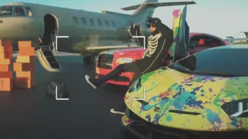 Rick Owens Black Knee High Stock­ing Sneak­ers worn by 6ix9ine in Shaka Laka feat. Kodak Black & Yailin la Mas Viral (Official Music Video)