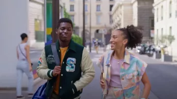 Scotch & soda  Wool-blended Leather-sleeved Varsity Jacket worn by Jack Ryder(Sam Darius) as seen in Spellbound (S01E01)