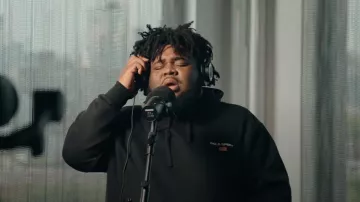 Polo Ralph Lauren Black Polo Sport Flag Logo Hoodie worn by Rod Wave in Checkmate (Official Video) | REACTION