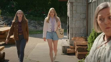 Free People Star Crossed Denim Cropped Jacket worn by Lizzie (Sarah Dugdale) as seen in Virgin River (S05E04)