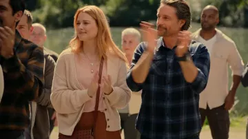 Velvet By Graham & Spencer Solange Tex­tured Cot­ton Cardi­gan worn by Melinda Monroe (Alexandra Breckenridge) as seen in Virgin River (S05E07)