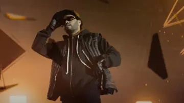Rick Owens Black Cashmere Zip Hoodie worn by The Weeknd in Another One of Me [Official Music Video] by Diddy ft. The Weeknd, 21 Savage, French Montana