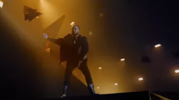 Rick Owens Black Shredded 'Detroit' Jeans worn by Sean Combs in Another One of Me [Official Music Video] by Diddy ft. The Weeknd, 21 Savage, French Montana