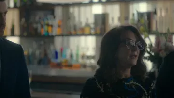 Oscar de la Renta Vestido Midi de popelina de algodón elástico estampado usado por Liv Taylor (Jenna Coleman) como se ve en Wilderness (S01E04)