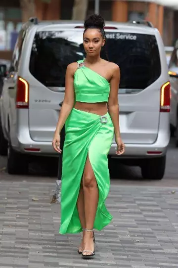 Leigh Anne Pinnock wears £1K green Gucci leggings in LA