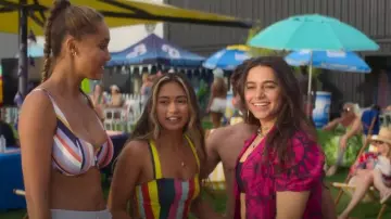 Rolla's Stel­la Busti­er Cov­er­girl Stripe worn by Poppy Tetanui (Lilliana Bowrey) as seen in Surviving Summer (S02E01)