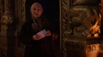 Rhode Ezra Coat worn by Loretta Durkin (Meryl Streep) as seen in Only Murders in the Building (S03E08)