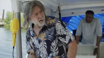 Hawaiian Palm Printed Shirt worn by Matt (Nicolas Cage) in The Retirement Plan