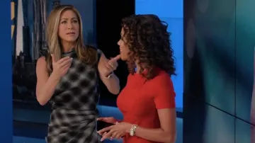 Isabel Marant Naerys Asym­met­ric Maxi Dress worn by Alex Levy (Jennifer Aniston) as seen in The Morning Show (S03E03)