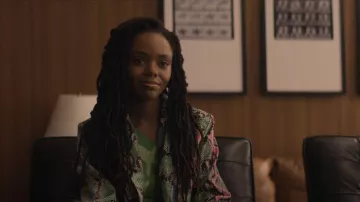 House of Sunny The Barb Hockney Dress worn by Hazel-May McCall (Ashleigh Murray) as seen in The Other Black Girl (S01E09)