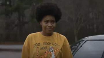 Urban Outfitters Tigger T-Shirt Dress worn by Nella Rogers (Sinclair Daniel) as seen in The Other Black Girl (S01E10)