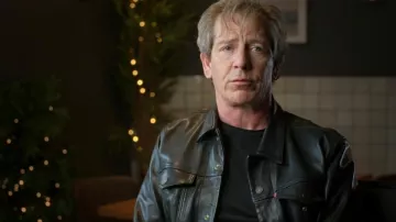 Levi Faux Leather Truck­er Jack­et worn by Ben Mendelsohn as seen in Marvel Studios Assembled (S02E03)