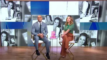 LK Bennett Crawford Jacquard Polo used by Eva Pilgrim as seen in Good Morning America on September 20, 2023