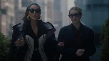 Jacques Marie Mage Molino Abyss Square-Frame Acetate Gafas de sol usadas por Madison Montgomery (Emma Roberts) como se ve en American Horror Story (S12E01)