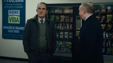 Chaqueta corta cepillada del Club Monaco usada por Joe Scolari (Sean Patrick Reilly) como se ve en Billions (S07E07)