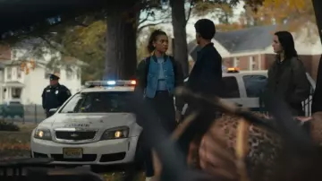 Veronica Beard Emelia Bomber worn by Rachel Caldwell (Sage Linder) as seen in Harlan Coben's Shelter (S01E08)