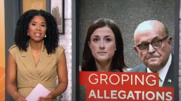 M.M. LaFleur La robe Marcella portée par Adriana Díaz vue dans CBS Mornings le 21 septembre 2023