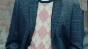 Plaid blazer worn by Kent Weber (Ruairi O'Connor) as seen in Surprised by Oxford movie