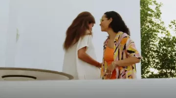 Robe chemise imprimée Pucci Vetrate portée par Sai de Silva vue dans The Real Housewives of New York City (S14E11)