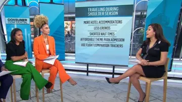 Karl Lagerfeld Variegated Ribbed Dress worn by Seema Mody as seen in Today on September 25, 2023