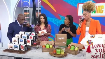 Cindy Castro Angelina Chiffon Robe portée par Ana Flores comme vu dans Aujourd’hui le 25 septembre 2023