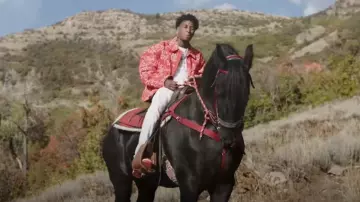 Nike Air Force 1 Low Picante Red sneakers worn by YoungBoy Never Broke Again in Testimony [Official Video Music]
