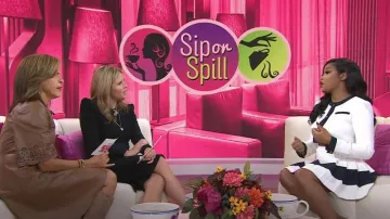 Sergio Hudson Crepe Cropped Jacket worn by Keke Palmer as seen in Today with Hoda & Jenna on  September 25, 2023