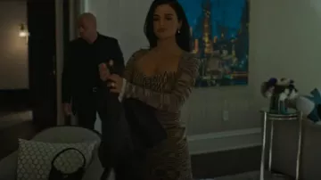 Simkhai Vesna Pleated Space Dye Twisted Top worn by Aaliyah (Stephanie Buddenbrock) as seen in Special Ops: Lioness (S01E07)