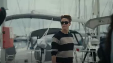 Isabel Marant Mo­hair Striped Sweater worn by Bobby (Jill Wagner) as seen in Special Ops: Lioness (S01E08)