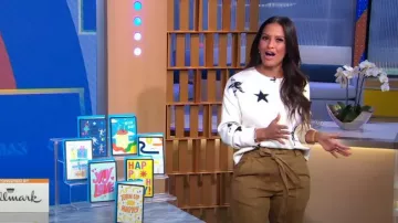 Suéter Rails Perci usado por Rocsi Diaz visto en Good Morning America el 23 de septiembre de 2023
