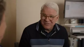 Ted Baker Veller Long Sleeve Slim Fit Half Zip Jumper worn by Charles-Haden Savage (Steve Martin) as seen in Only Murders in the Building (S03E09)
