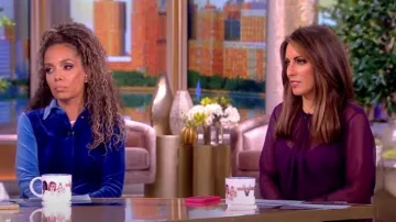 Jason Wu Silk Chiffon Bow Blouse worn by Alyssa Farah as seen in The View on September 27, 2023