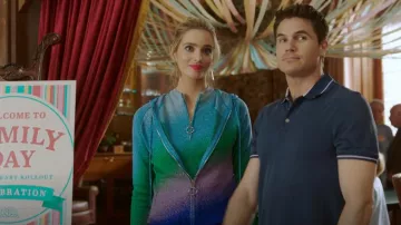 Maje Raina Lurex Knit Mini Dress worn by Ingrid Kannerman (Allegra Rose Edwards) as seen in Upload (S02E04)