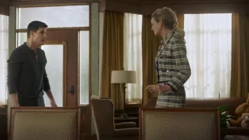 Sandro Checked Tweed Skirt worn by Ingrid Kannerman (Allegra Rose Edwards) as seen in Upload (S02E07)