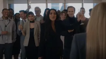 Balenciaga Tweed Mi­di Skirt worn by Siobhan Corbyn (Kim Kardashian) as seen in American Horror Story (S12E02)