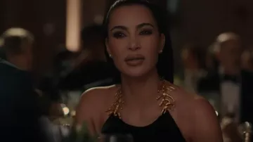 Schiaparelli Draped Dove Dress worn by (Kim Kardashian) as seen in American Horror Story (S12E02)
