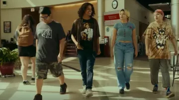 Bigfoot Ok­la­homa Tee worn by Cheese (Lane Factor) as seen in Reservation Dogs (S03E09)