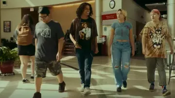 Bigfoot Ok­la­homa Tee worn by Cheese (Lane Factor) as seen in Reservation Dogs (S03E09)
