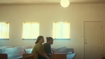 Abound Camp Shirt In Green Daisies worn by Elora Danan Postoak (Kawennáhere Devery Jacobs) as seen in Reservation Dogs (S03E10)