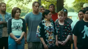 Brandy Melville Stur­gis Bike Week 1997 Tee One Size worn by Bev (Elva Guerra) as seen in Reservation Dogs (S03E10)