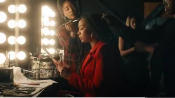 Adidas Ivy Park Pow­er Suit worn by Marie Moreau (Jaz Sinclair) as seen in Gen V (S01E02)