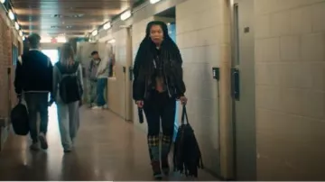 Balenciaga Cabas Laundry Fringe worn by Marie Moreau (Jaz Sinclair) as seen in Gen V (S01E02)