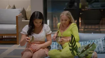 Majorelle Sahara Knit Top usado por Renee Poche como se ve en Love Is Blind (S05E07)