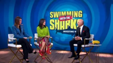 Pequeña falda Franziska Maxi usada por Juju Chang vista en Good Morning America el 29 de septiembre de 2023