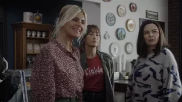 Ba&sh Pabi Blouse worn by Amy (Eliza Coupe) as seen in Pivoting (S01E05)